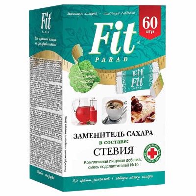 Заменитель сахара FitParad №10 60*0,5гр к/у