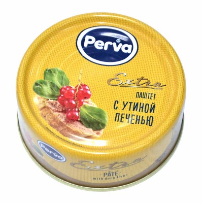 Паштет Perva печеночный из утиной печени 100гр ж/б ключ