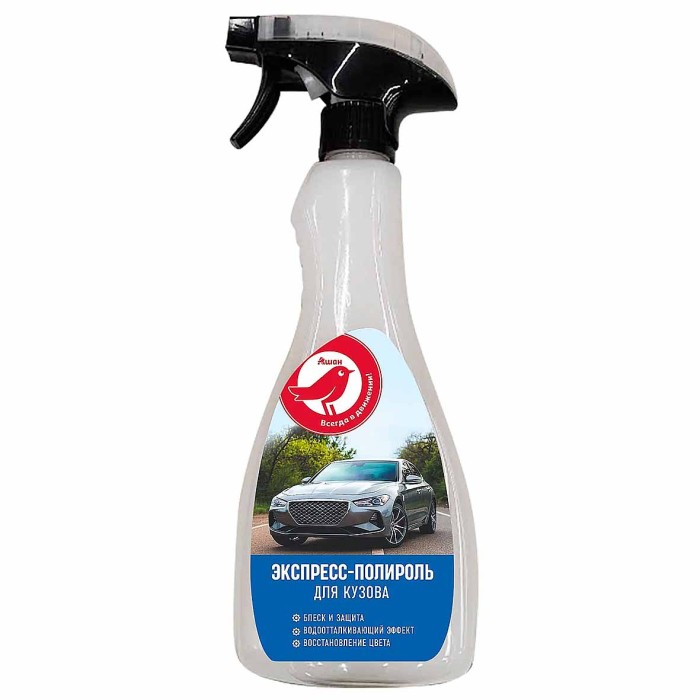 Полироль Ашан экспресс для кузова 500мл пэт