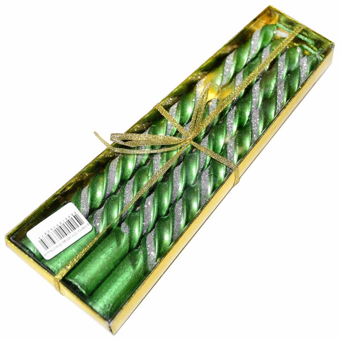 Свеча Merry Christmas блестящие 4шт