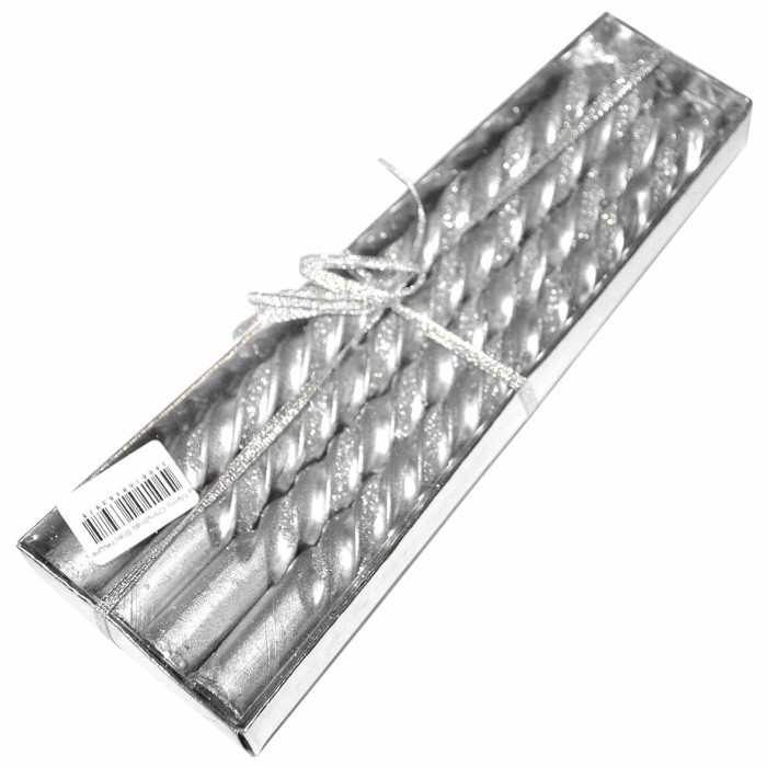 Свеча Merry Christmas блестящие 4шт