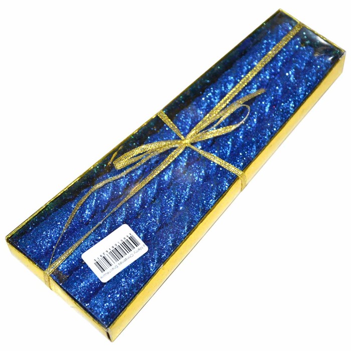 Свеча Merry Christmas блестящие 4шт