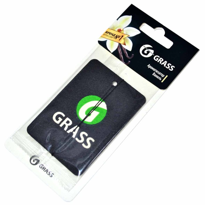 Ароматизатор для авто Grass Ваниль картонный