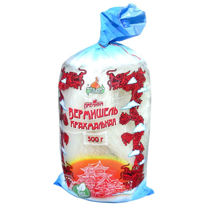 Вермишель крахмальная Медведь Любимый Премиум