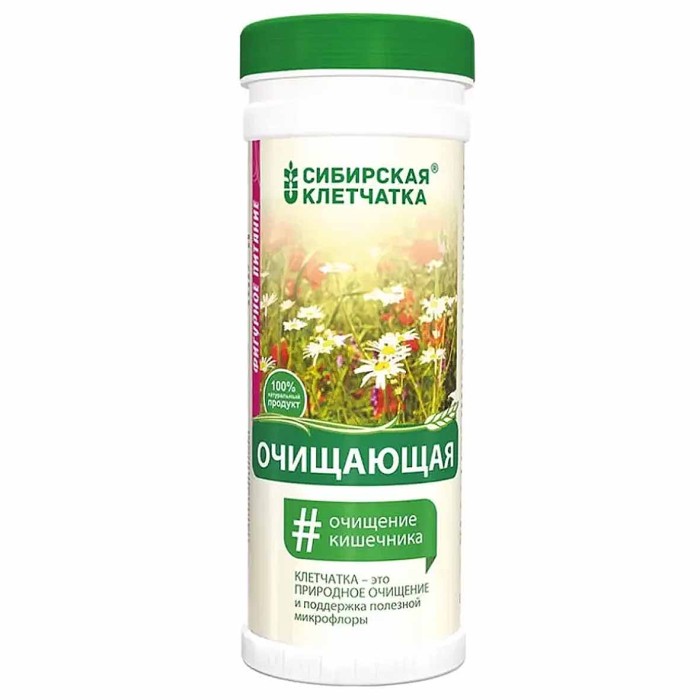 Клетчатка Сибирская Клетчатка Очищение 170гр пэт