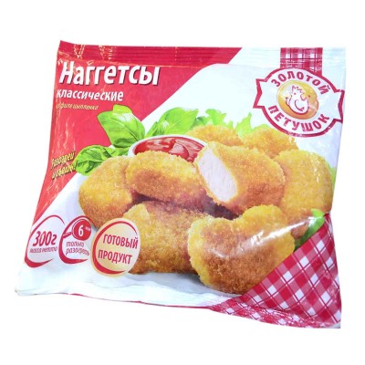 Наггетсы Золотой петушок Классические 300гр к/у