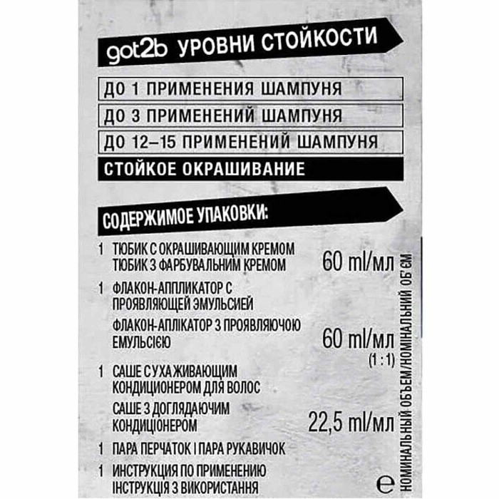 Краска для волос Got2b М67 Сапфировый синий 142,5мл к/у