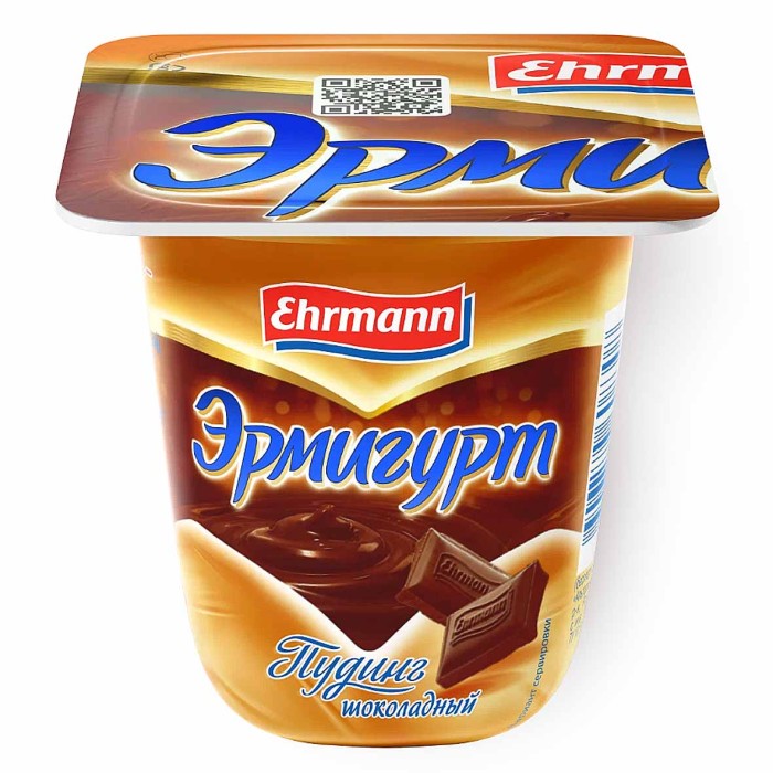 Пудинг Эрмигурт шоколад 3,2% 100гр пэт