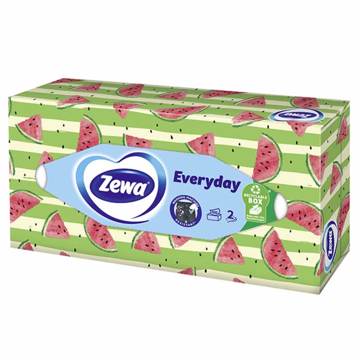 Салфетки косметические Zewa Everyday 2сл 100л к/у