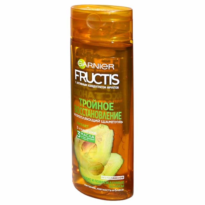 Шампунь для волос Fructis Тройное восстановление 400мл пэт