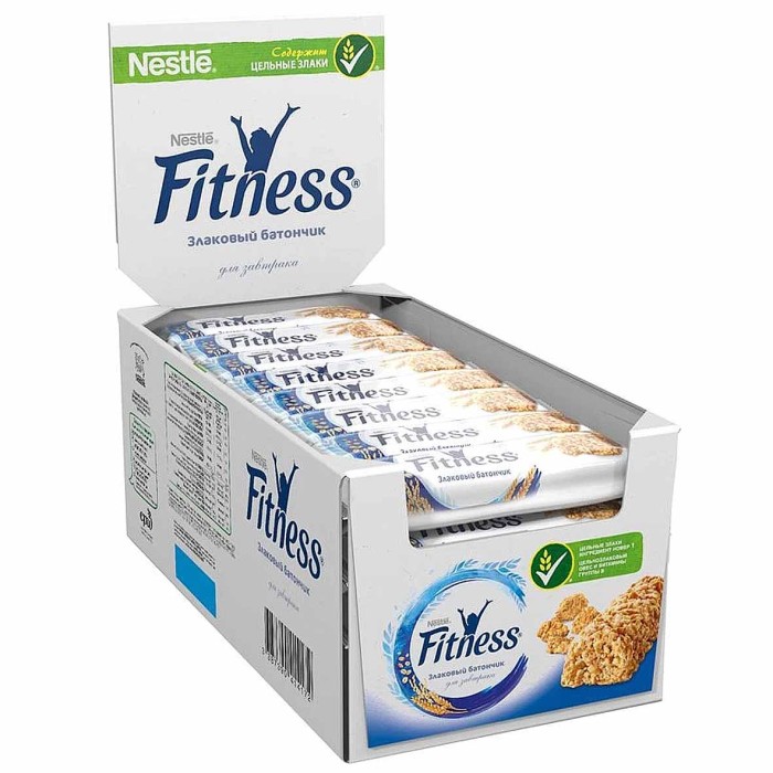 Батончик Nestle Fitness злаковый натуральный 23,5гр м/у