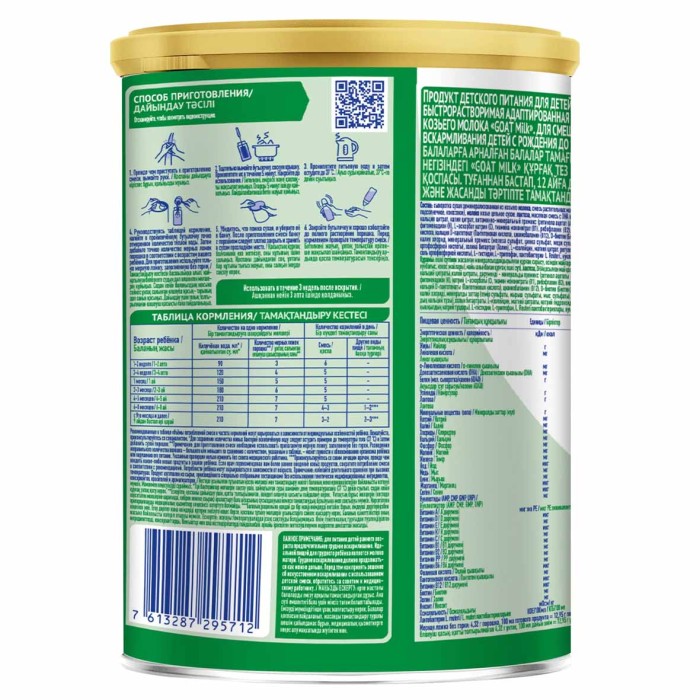 Смесь Nan Goat Milk 1 молочная  на основе козьего молока от 0-12 мес 400гр пэт