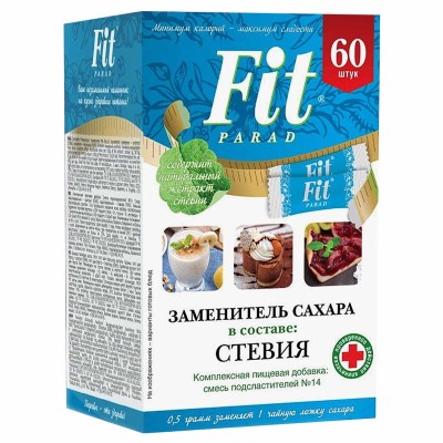 Заменитель сахара FitParad №14 60*0,5гр к/у