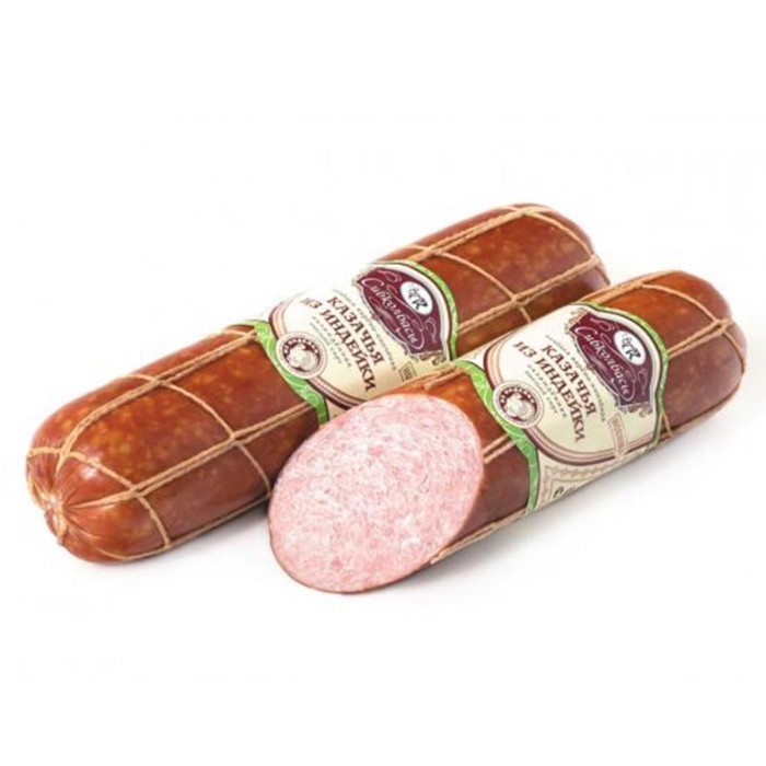 Колбаса в/к Сибирские колбасы Казачья из мяса индейки 500гр в/у
