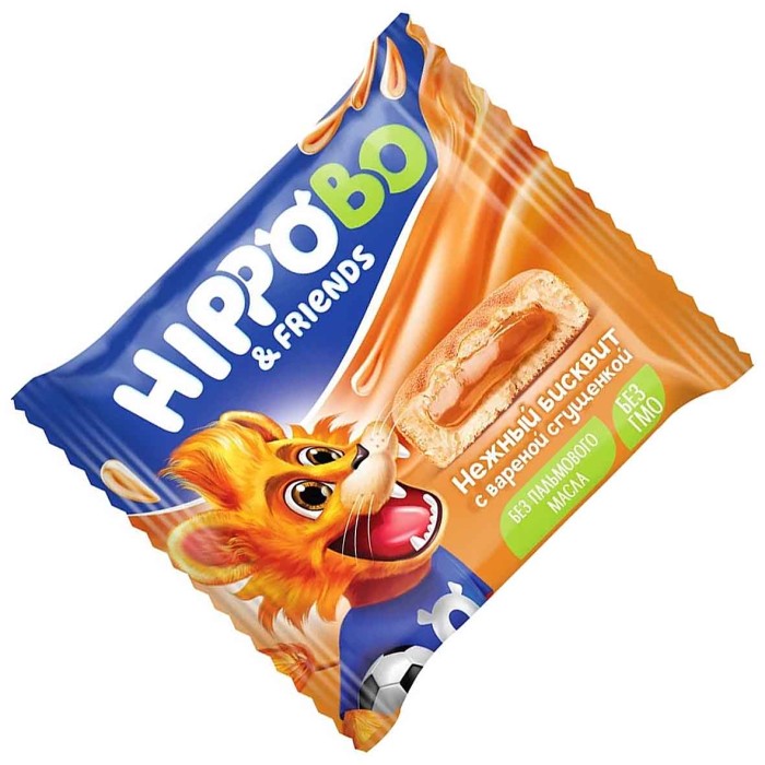 Пирожное Hippobo с вареной сгущенкой 32гр м/у