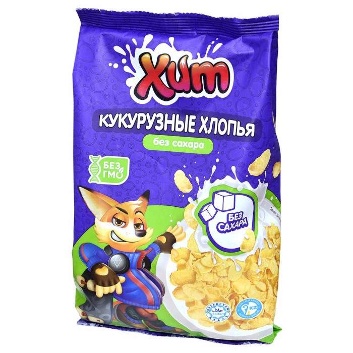 Хлопья кукурузные Хит без сахара 150гр м/у