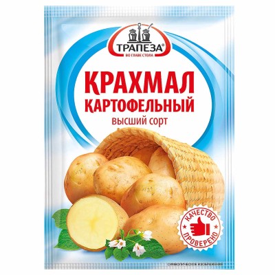 Крахмал Трапеза картофельный в/с 100гр м/у