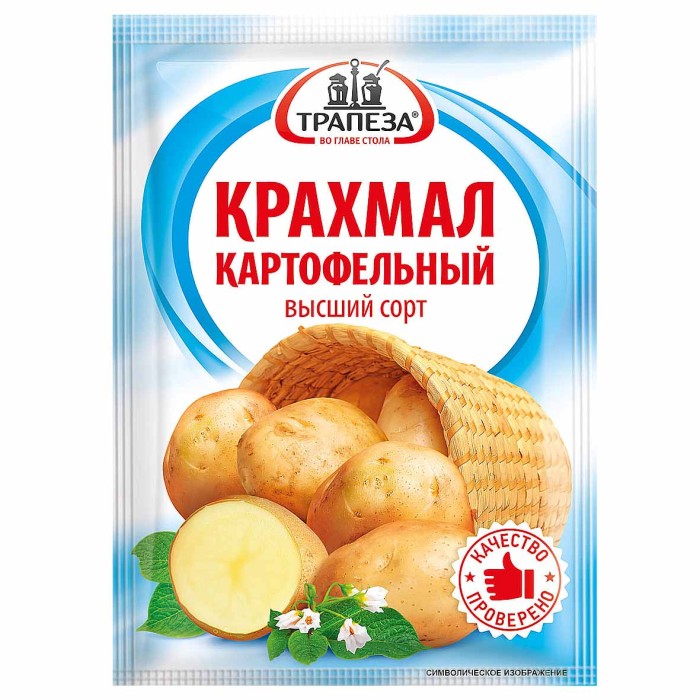 Крахмал Трапеза картофельный в/с 100гр м/у