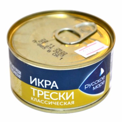 Икра Русское море трески 130гр ж/б