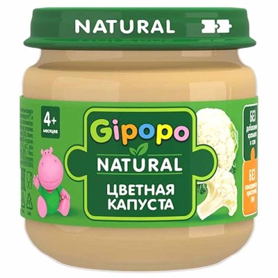 Пюре Гипопо цветная капуста 80гр ст/б