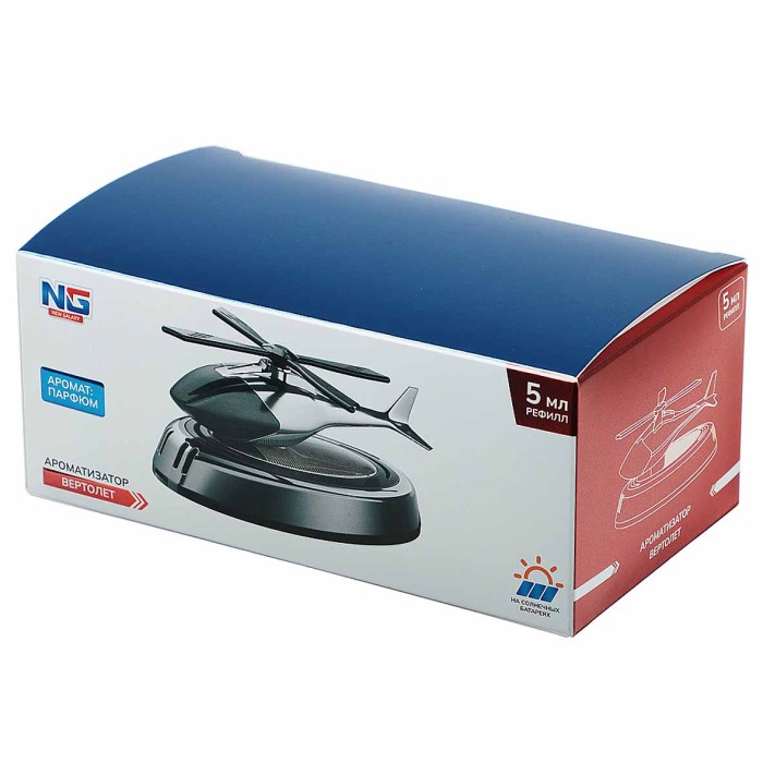 Ароматизатор New Galaxy Вертолет на солнечных батарейках 5мл арт794-677