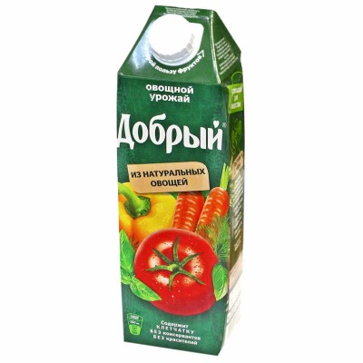 Нектар Добрый овощной урожай мультиовощной 1л т/п