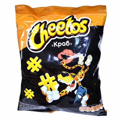 Снеки кукурузные Cheetos вкус краб 50гр м/у