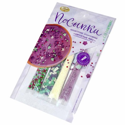 Посыпка Парфэ Декор сиреневый микс 20гр м/у
