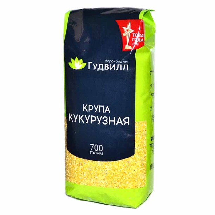 Крупа кукурузная Гудвилл 700гр м/у