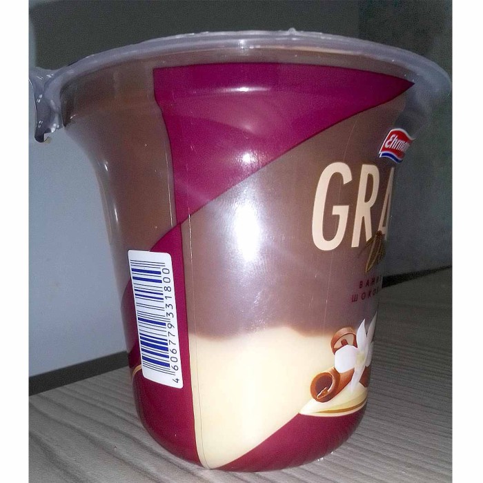 Пудинг Grand Duo шоколадно-ванильный 1,8% 230гр пэт