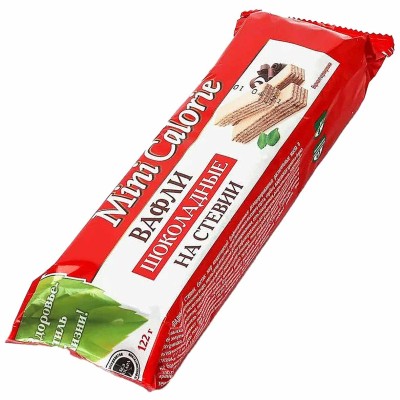 Вафли Mini Calorie шоколадные на стевии 122гр м/у