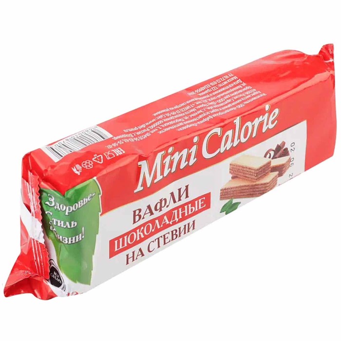 Вафли Mini Calorie шоколадные на стевии 122гр м/у