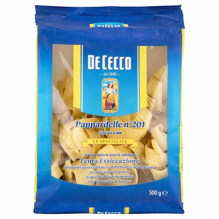 Макароны De Cecco Pappardelle Nidi Semola N°201 500гр м/у