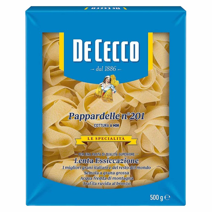 Макароны De Cecco Pappardelle Nidi Semola N°201 500гр м/у
