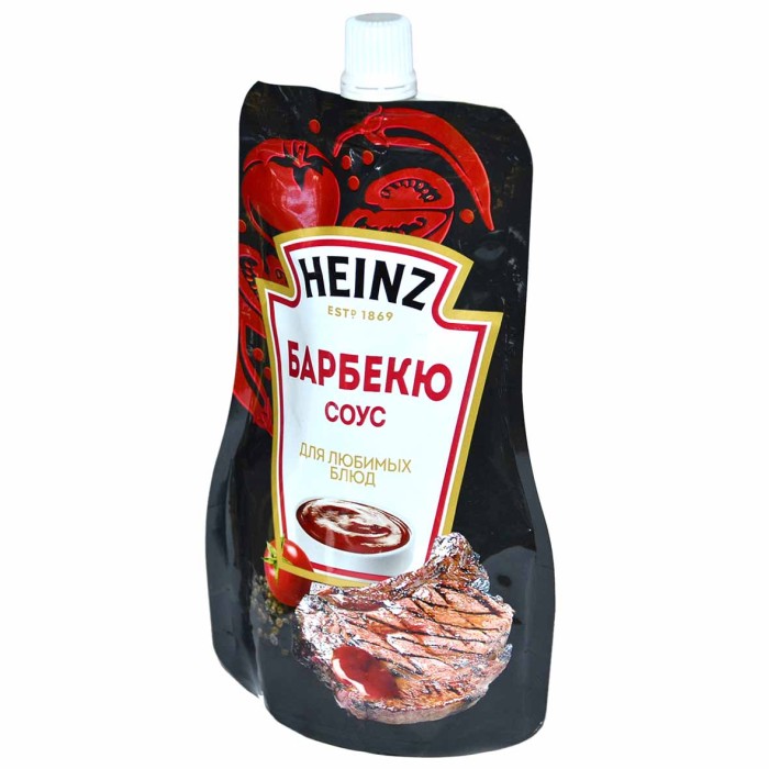 Соус Heinz Томатный барбекю 200гр д/п