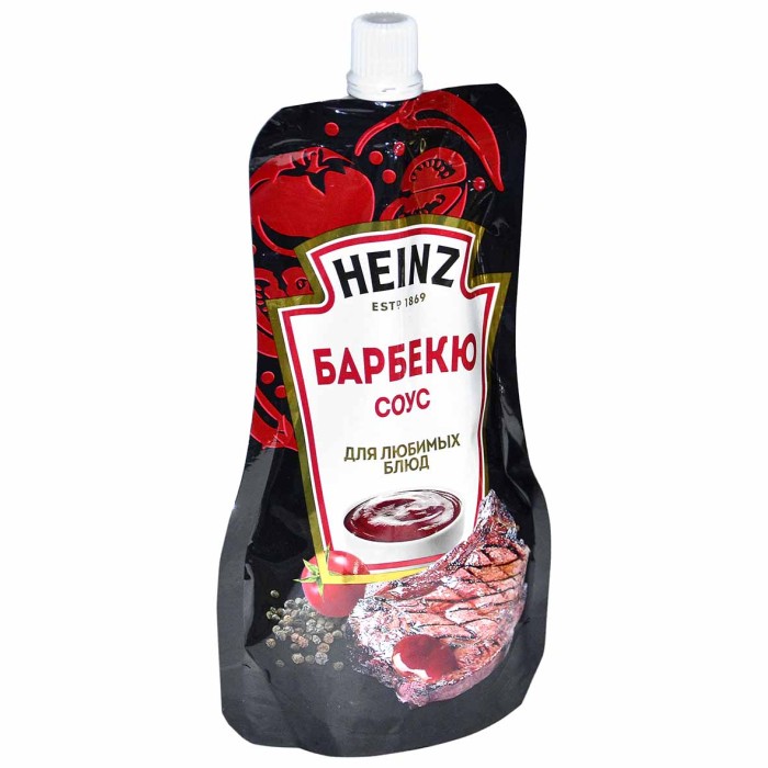 Соус Heinz Томатный барбекю 200гр д/п