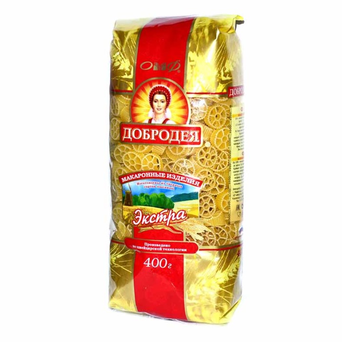 Макароны Добродея колечки 400гр м/у