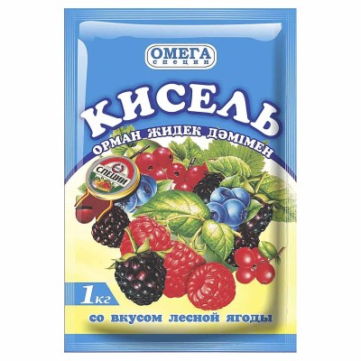 Кисель Омега лесная ягода 1кг м/у
