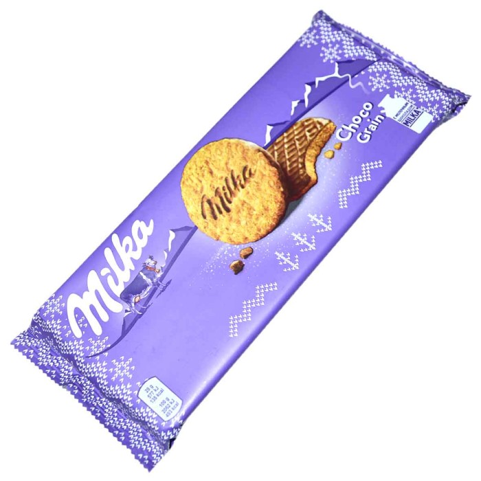 Печенье Milka овсяное в шоколаде 168гр м/у