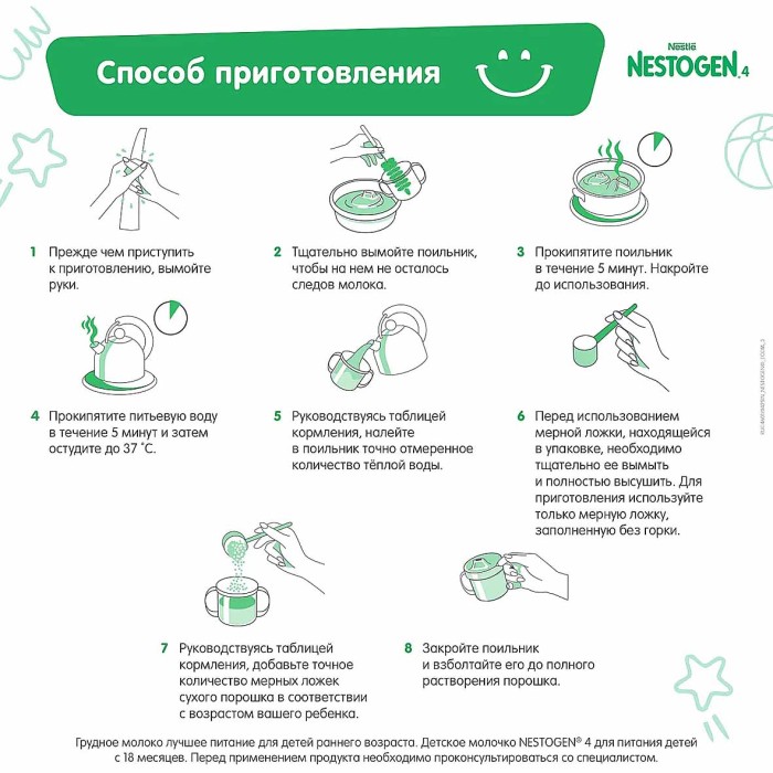 Молочко детское Nestogen с пребиотиками и лактобактериями с 18мес 900гр к/у
