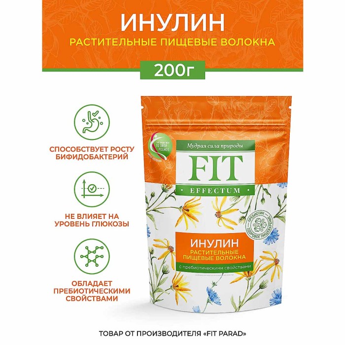 Заменитель сахара FitEffectum Инулин 100гр д/п