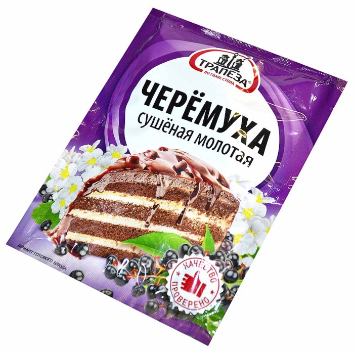 Черемуха Трапеза сушеная молотая 40гр м/у