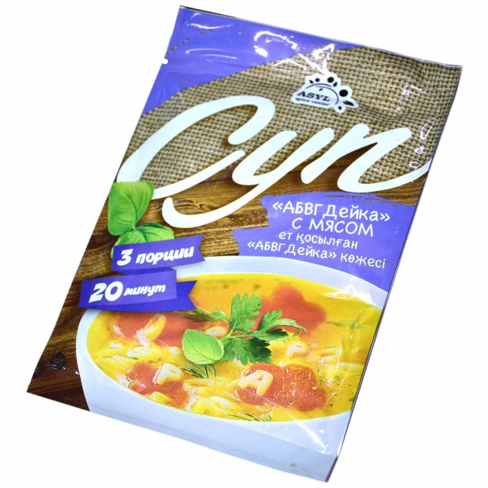Суп Asyl АБВГДейка с мясом 65гр м/у