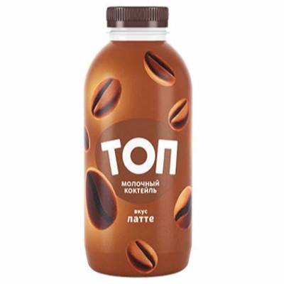 Коктейль молочный Топ со вкусом Латте 2% 450гр пэт