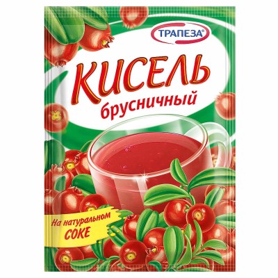 Кисель Трапеза брусничный 100гр м/у