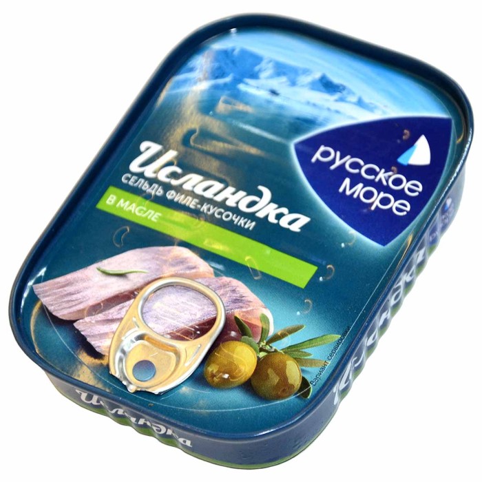 Сельдь РМ Исландка филе-кусочки в масле 115гр пэт