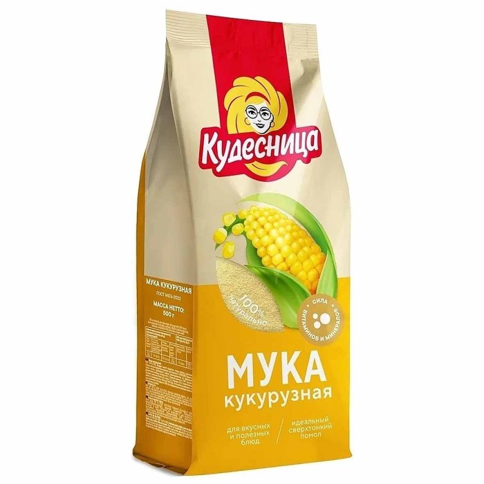 Мука Кудесница кукурузная 500гр м/у