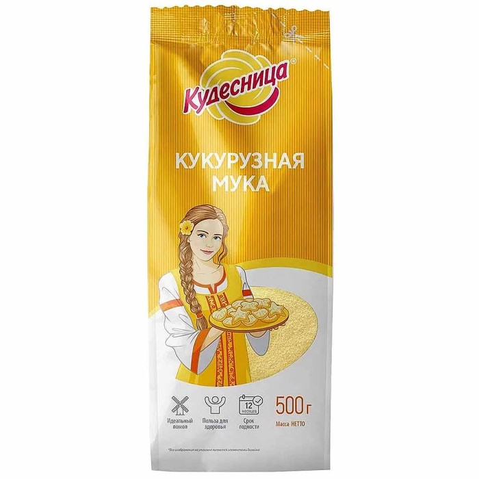 Мука Кудесница кукурузная 500гр м/у