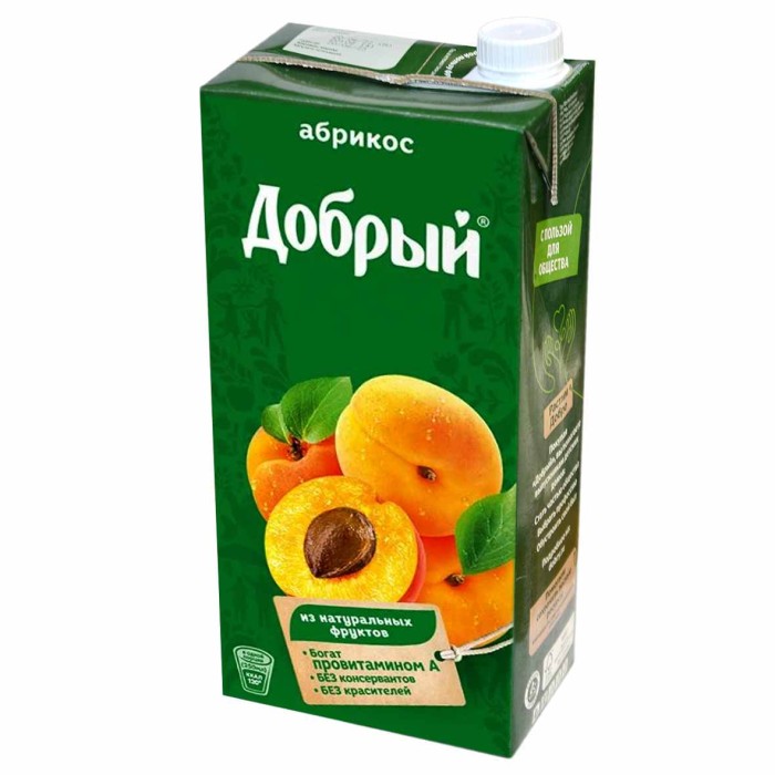 Нектар Добрый абрикосовый 2л т/п