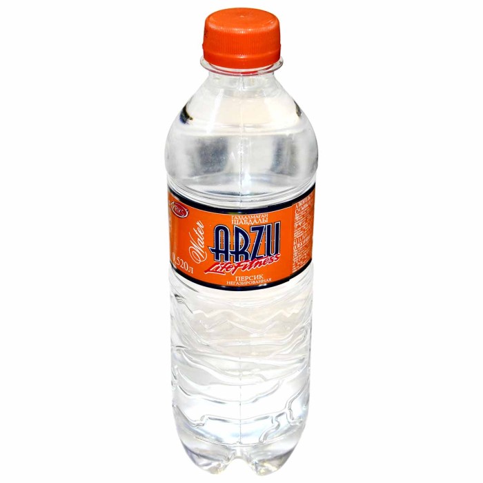 Вода Arzu Life Fitness со вкусом персика негаз 0,52л пэт